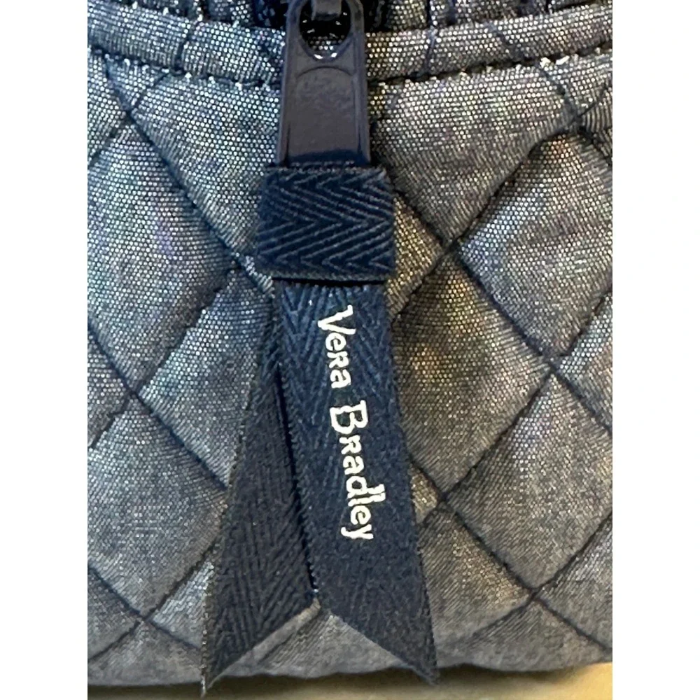 Vera Bradley Lunch Bunch Quilted Denim Insulated Lunch Bag Indigo Blue 24761-L81